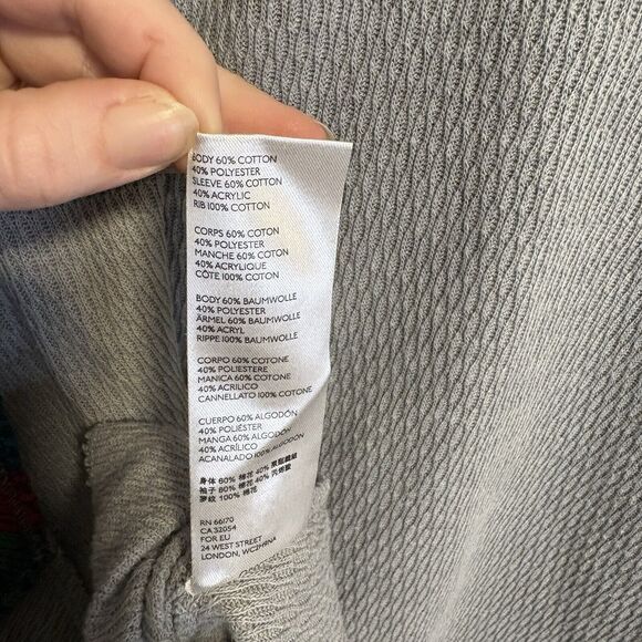 Free People We The Free Rainbow Dreams Oversized Pullover Size Small Gray - Picture 6 of 8